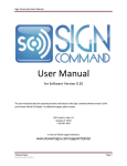 Sign Command v0.20 Software User Manual