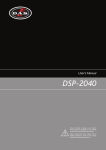 dsp-2040 user manual - DAS Audio