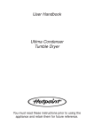 User Handbook Ultima Condenser Tumble Dryer