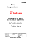 Geodimeter 468DR Settings SURV-GEN