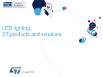 LED lighting: ST Products And Solutions