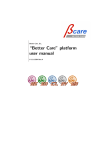 “Better Care” platform user manual