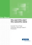 User Manual TPC-1251T/TPC-1551T TPC