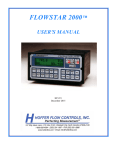 FLOWSTAR 2000™ - Hoffer Flow Controls, Inc