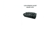 LED SPIDER LIGHT RGBW 4IN1