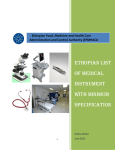 Ethiopian List Of Medical Instrument With Minimum
