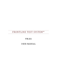FBleA User Manual - Frontline Test Equipment