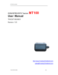 MT-100 User Manual - Tracking the World