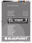 Blaupunkt Rimini MP27 Car Radio OWNER`S MANUAL Operating