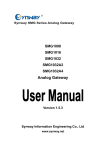 SMG1032 User Manual, Ver 1.5.3