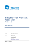 3-Heights™ PDF Analysis & Repair Shell, User Manual