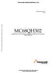MC68QH302 Supplement to the MC68302 Integrated Multiprotocol