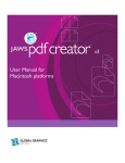 Jaws PDF Creator User Manual