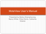 MoteView User`s Manual