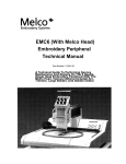 EMC6 (With Melco Head) Embroidery Peripheral Technical Manual