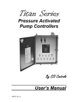 Pressure Activated Pump Controllers By CSI Controls User`s Manual