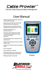 Platinum Tools TCB360x Cable Prowler Cable User Manual