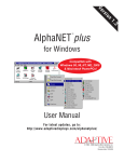AlphaNET plus (version 1.3) - Alpha