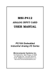 MSI-P412 User Manual (Adobe Acrobat Format)