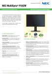 NEC MultiSync&reg; P242W