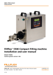 Fillflex&trade; 5500 Compact Filling machine Installation and user manual
