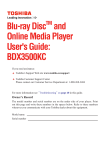 BDX3500KC User`s Guide
