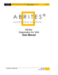 ABRITES COMMANDER FOR VAG USER MANUAL