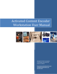 Activated Content Encoder Workstation User Manual
