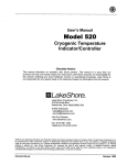 Model 520 - Lake Shore Cryotronics, Inc.