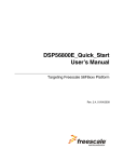 DSP56800E_Quick_Start User`s Manual