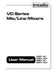 VC Series Mic/Line Mixers