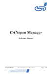 CANopen Manager Software Manual