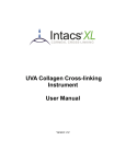 UVA Collagen Cross-linking Instrument User Manual