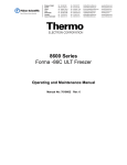 8600 Series Forma -86C ULT Freezer