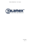 Talamex inflatable boats – User`s manual