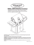 VM508 / VM658 Assembly Procedures