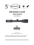 Hawk Scope with H425 Reticle Manual