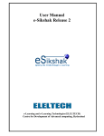User Manual e-Sikshak Release 2