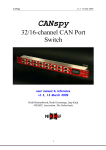 CANspy, 32/16-channel CAN port Switch, user manual