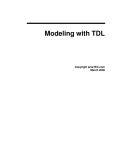 Modeling with TDL