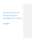Windows Phone 8.1 Enterprise Device