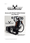 Aeroxcraft VTR-GP Tilt/Roll Gimbal User Manual