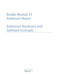 Braille Module 31 Embosser Basics
