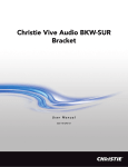 Christie Vive Audio BKW-SUR Bracket User Manual