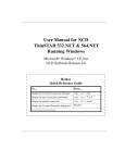 User Manual for NCD ThinSTAR 532.NET & 564