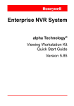 Enterprise NVR System Viewing Workstation Kit Quick Start Guide