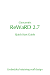 ReWaRD 2.7 Quick-Start Guide