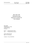 SIS1100/3100 Standard design Firmware Version 5/6 User Manual
