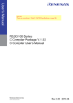 R32C/100 Series C Compiler Package V.1.02 C Compiler User`s