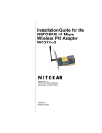 Installation Guide for the NETGEAR 54 Mbps Wireless